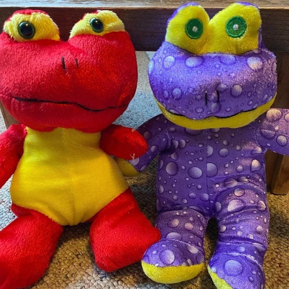 2 Pieces Lot of Kellytoy Plush Frogs - Picture 5 of 5
